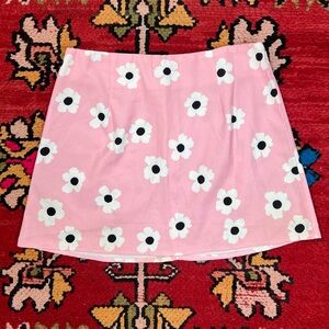 Princess Polly Floral Pink Skirt